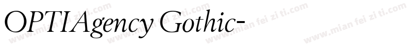 OPTIAgency Gothic字体转换